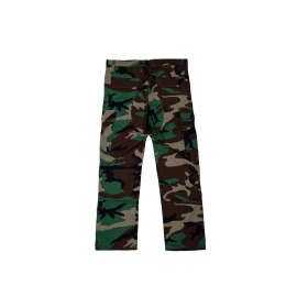 Pantalon Tactique Woodland L - Résistant Rip-Stop, 8 Poches Pratiques