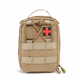 Poche Médicale Tan MOLLE : Résistante et Discrète pour le Terrain