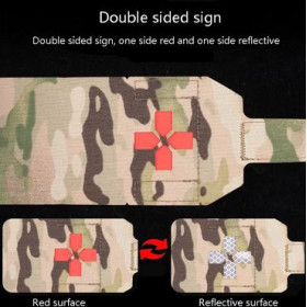 Poche Molle First Aid Noire - Compacte et Robuste pour Airsoft