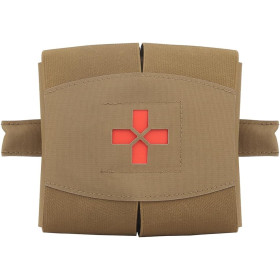 Poche Molle First Aid XL Tan : Rangement Secours Airsoft Robuste
