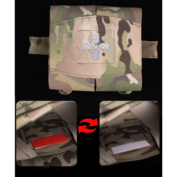 Poche Molle First Aid XL Tan : Rangement Secours Airsoft Robuste