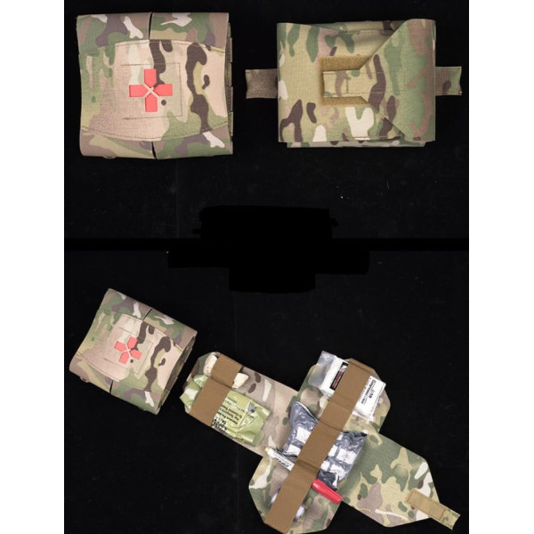 Poche Molle First Aid XL Tan : Rangement Secours Airsoft Robuste