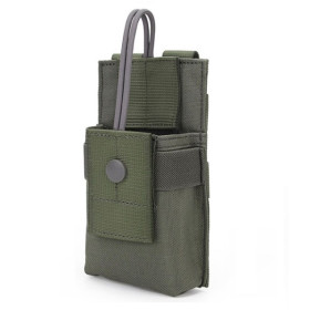 Poche Radio Molle Grise - Nylon 1000D, Fixation Sécurisée