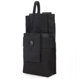 Poche Radio Molle Noire - Nylon 1000D, Fixation Sécurisée