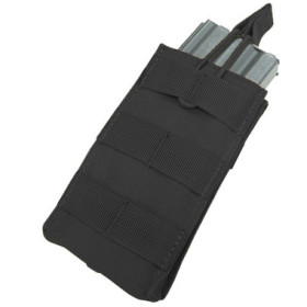 Poche Molle 5.56 Noire - Nylon 1000D, Chargeurs M4/AUG/FAMAS