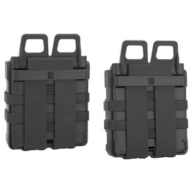 Porte Chargeur Rigide 7.62 Noir M4 Airsoft - Fixation Molle