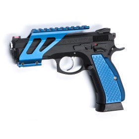 Grip Aluminium Bleu pour CZ SP 01 Shadow - Adhérence et Durabilité