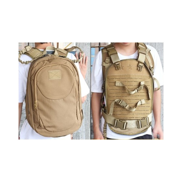 Sac à dos/gilet tan transformable, nylon 900D, inserts MOLLE
