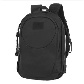 Sac à dos/gilet noir transformable, nylon 900D, inserts MOLLE