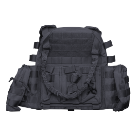 Veste Operator 500D Nylon Noir : Résistance et Système MOLLE