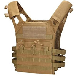 Veste JPC LW Tan : Gilet Porte Plaques Léger et Modulable