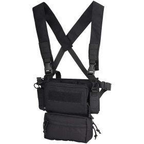 Veste Reco Noire : Résistance Nylon 1000D, Chargeurs 5,56 mm
