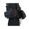 Veste tactique 6094 noire : robustesse et modularité MOLLE
