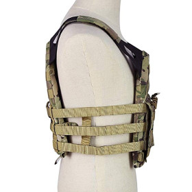 Veste JPC Multi-Cam : Gilet MOLLE réglable, nylon 900D robuste