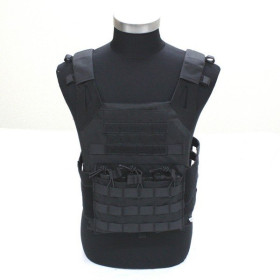 Veste JPC Noire : Légèreté et Modularité avec Système MOLLE