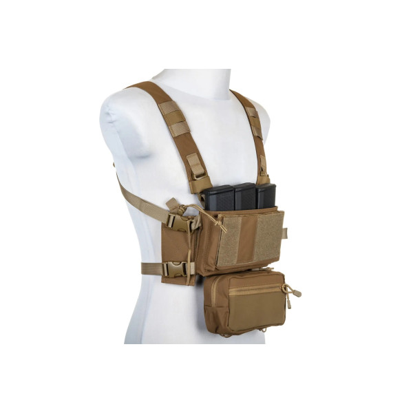 Veste Chest Rig V2 Tan Specna Arms - 6 Chargeurs M4/M16