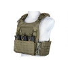 Veste Plate Carrier QR OD : Gilet Tactique en CORUND 500D, SAPI M