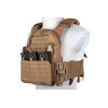 Veste Plate Carrier QR II Tan : Système MOLLE & Dégagement Rapide