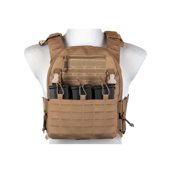 Veste Plate Carrier QR II Tan : Système MOLLE & Dégagement Rapide