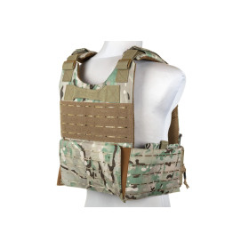Veste Plate Carrier QR Multicam : Système MOLLE & Dégagement Rapide