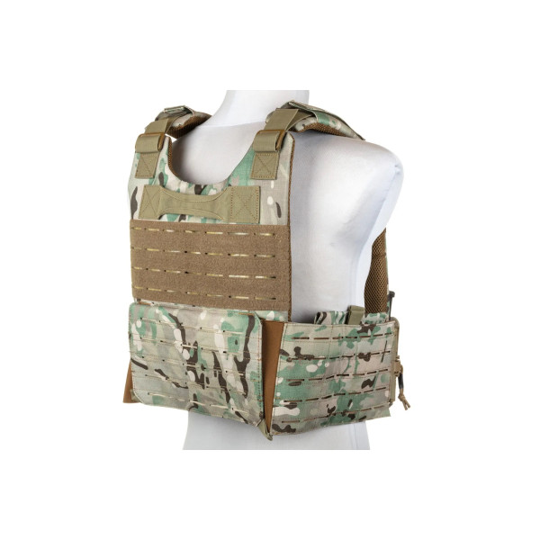 Veste Plate Carrier QR Multicam : Système MOLLE & Dégagement Rapide
