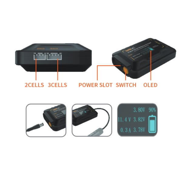 Chargeur Li-Po VC005 Pro : Charge et Équilibrage Ultra Rapide