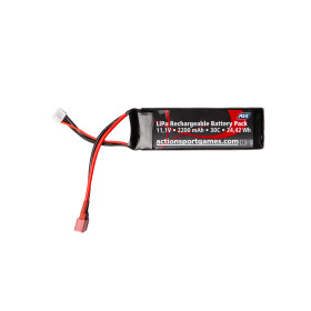 Batterie Li-Po 11.1V 2200mAh Stick pour AEG Airsoft, T-Plug