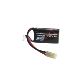 Batterie Li-Po 7.4V 1000mAh Compacte pour AEG Airsoft
