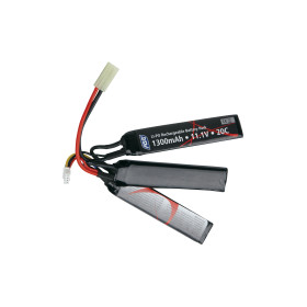 Batterie Li-Po 11.1V 1300mAh 3 Sticks pour AEG Airsoft