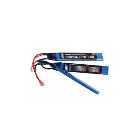 Batterie Li-Fe 9.9V 1000mAh pour AEG Airsoft - 3 Sticks