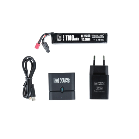 Pack Batterie LiPo 11.1V 1100mAh avec Chargeur USB-C Specna Arms