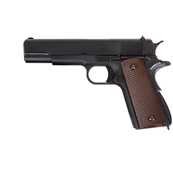 Pistolet Gaz 1911A Noir 6mm : Précision et Réalisme Airsoft