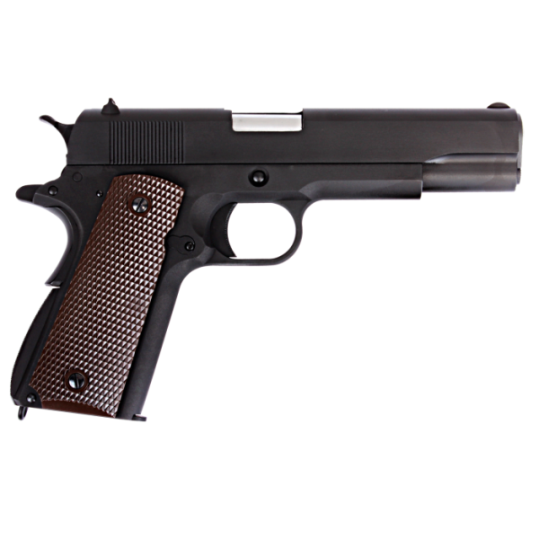 Pistolet Gaz 1911A Noir 6mm : Précision et Réalisme Airsoft
