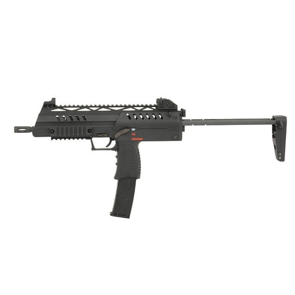 Pistolet 6mm Gaz SMG 8 Noir : Blow Back et Hop Up Réglable