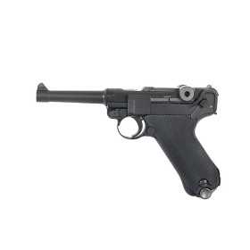 Pistolet Gaz 6mm P08 Noir : Précision et Réalisme Blow Back