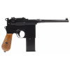 Pistolet 6mm Gaz 712 Noir - Blow Back, 350 FPS, Métal/Bois