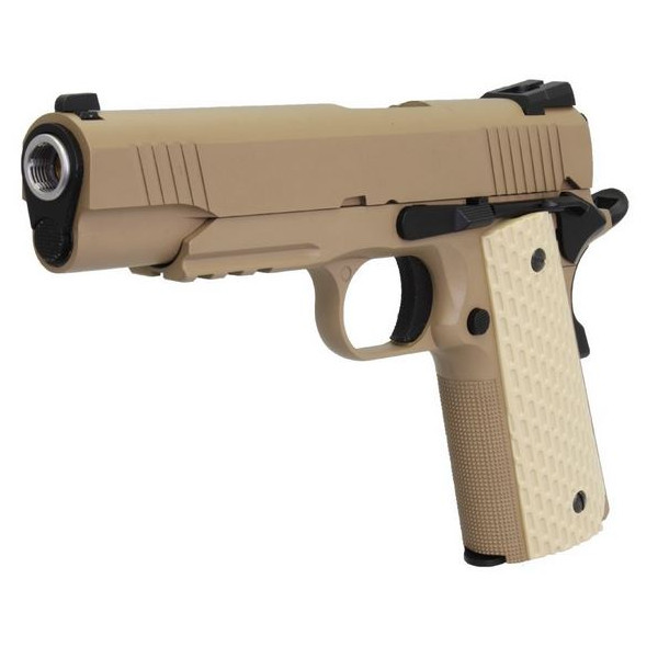 Pistolet Gaz 1911 Kimber Tan 6mm : Réalisme Blow Back