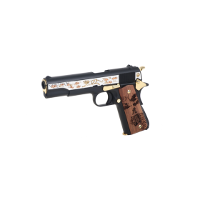 Pistolet 6mm 1911 Tiger Edition Limitée Gaz - Métal, 300 fps