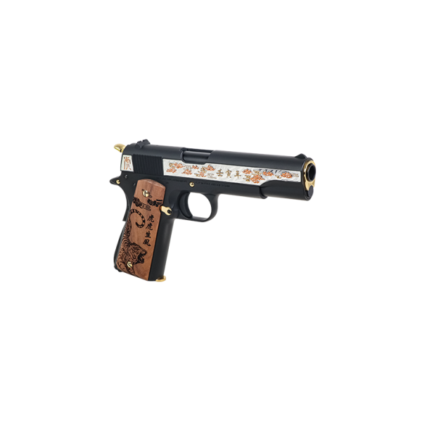 Pistolet 6mm 1911 Tiger Edition Limitée Gaz - Métal, 300 fps
