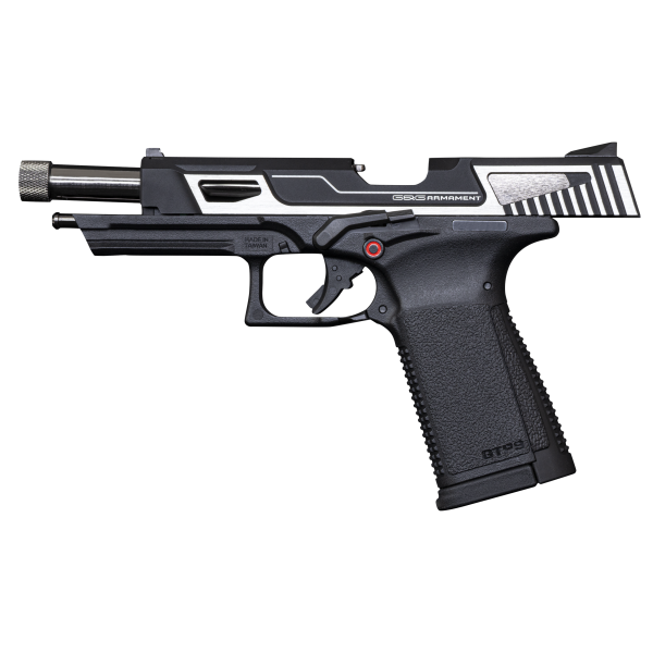 Pistolet GTP9 MS Silver Gaz 6mm : Réplique Tactique G&G