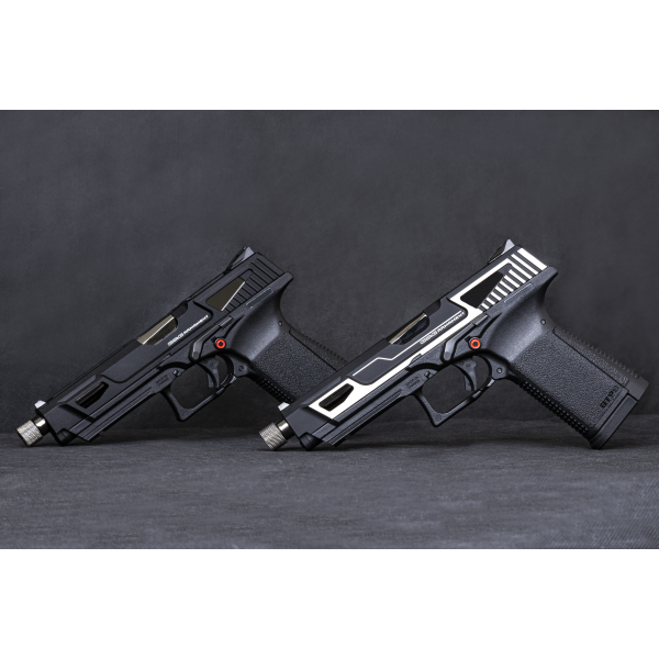 Pistolet GTP9 MS Silver Gaz 6mm : Réplique Tactique G&G