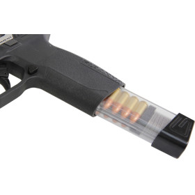 Pistolet 6mm Piranha SL Silver : Réplique GAZ avec Rail Picatinny