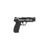 Pistolet 6mm Piranha TR Silver : Culasse Tactique et Rail Picatinny