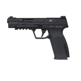 Pistolet 6mm Piranha MK I Noir - Réplique GAZ avec Rail Picatinny