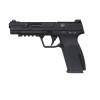 Pistolet 6mm Piranha MK I Noir - Réplique GAZ avec Rail Picatinny