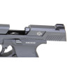 Pistolet 6mm Piranha MK I Noir - Réplique GAZ avec Rail Picatinny