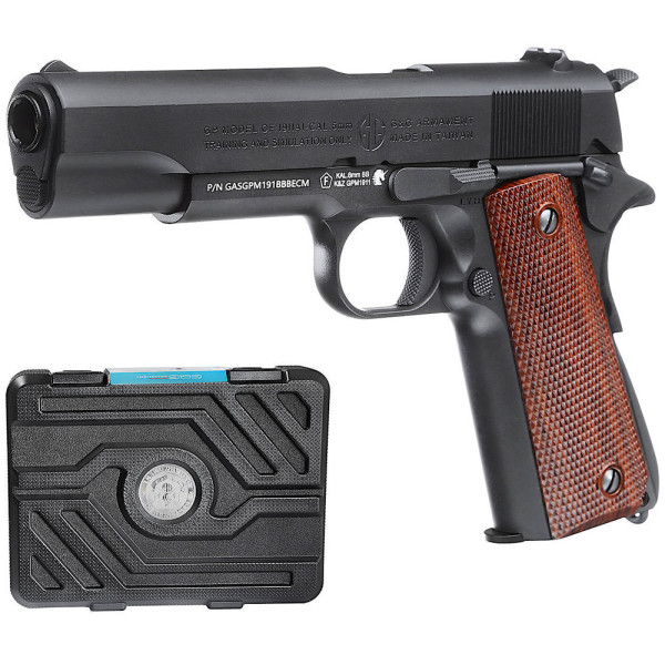 Réplique GPM 1911 CP 6mm : Métal, Gaz, Hop-up Réglable