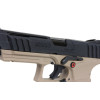 Pistolet GTP9 6mm Noir/Tan : Réplique Gaz avec Hop-up Réglable