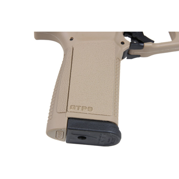 Pistolet GTP9 6mm Noir/Tan : Réplique Gaz avec Hop-up Réglable