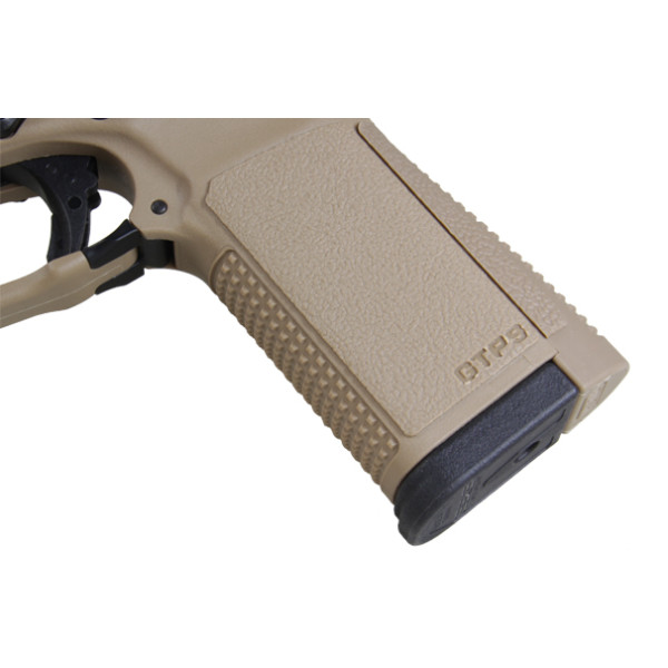 Pistolet GTP9 Tan 6mm : Réplique Gaz Blowback Polyvalente